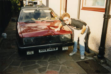 With Piers after my crash.